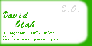 david olah business card